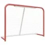 Hockey goal and net made of red and white polyester-coated steel, measuring 153x60x118cm. by vidaXL, Field hockey goals - Ref...