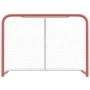 Hockey goal and net made of red and white polyester-coated steel, measuring 153x60x118cm. by vidaXL, Field hockey goals - Ref...