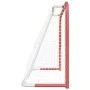 Hockey goal and net made of red and white polyester-coated steel, measuring 153x60x118cm. by vidaXL, Field hockey goals - Ref...