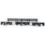 6-piece black wooden pallet garden furniture set by vidaXL, Garden sets - Ref: Foro24-277428, Price: 337,24 €, Discount: %