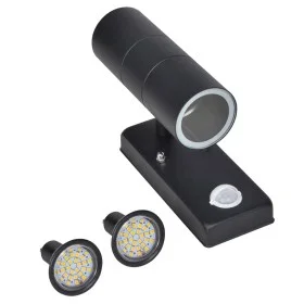 Wandleuchte mit Sensor und LED, Edelstahl, schwarz von vidaXL, Außenbeleuchtung - Ref: Foro24-41097, Preis: 38,30 €, Rabatt: %