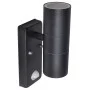 Wandleuchte mit Sensor und LED, Edelstahl, schwarz von vidaXL, Außenbeleuchtung - Ref: Foro24-41097, Preis: 38,30 €, Rabatt: %