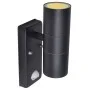 Wandleuchte mit Sensor und LED, Edelstahl, schwarz von vidaXL, Außenbeleuchtung - Ref: Foro24-41097, Preis: 38,30 €, Rabatt: %