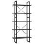 5-stöckiges Regal aus grauem Holzwerkstoff, 80 x 30 x 175 cm von vidaXL, Bücherregale und Regale - Ref: Foro24-3081990, Preis...