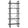 5-tier shelving unit gray engineered wood 80x30x175 cm by vidaXL, Bookcases and shelves - Ref: Foro24-3081990, Price: 92,15 €...