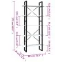 5-tier shelving unit gray engineered wood 80x30x175 cm by vidaXL, Bookcases and shelves - Ref: Foro24-3081990, Price: 92,15 €...