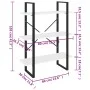 3-tier solid gray pine wood shelf 80x30x105 cm by vidaXL, Bookcases and shelves - Ref: Foro24-806534, Price: 43,75 €, Discoun...