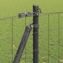Reja con postes Gris 1.2 x 25 m Acero
