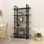 5-level solid pine wood shelf in gray, 100x30x175 cm by vidaXL, Bookcases and shelves - Ref: Foro24-3082005, Price: 127,86 €,...