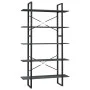 5-level solid pine wood shelf in gray, 100x30x175 cm by vidaXL, Bookcases and shelves - Ref: Foro24-3082005, Price: 127,86 €,...