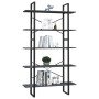 5-level solid pine wood shelf in gray, 100x30x175 cm by vidaXL, Bookcases and shelves - Ref: Foro24-3082005, Price: 129,49 €,...