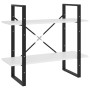 2-stufiges weißes Sperrholzregal 80x30x70 cm von vidaXL, Bücherregale und Regale - Ref: Foro24-806447, Preis: 32,83 €, Rabatt: %