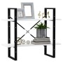 2-stufiges weißes Sperrholzregal 80x30x70 cm von vidaXL, Bücherregale und Regale - Ref: Foro24-806447, Preis: 32,83 €, Rabatt: %