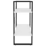 Estantería de 2 niveles madera contrachapada blanco 80x30x70 cm de vidaXL, Librerías y estanterías - Ref: Foro24-806447, Prec...