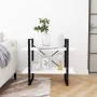 2-tier white plywood shelf 80x30x70 cm by vidaXL, Bookcases and shelves - Ref: Foro24-806447, Price: 32,54 €, Discount: %