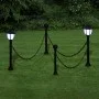 4pcs Solar Lamps with Chain Fence and Posts by vidaXL, Outdoor lighting - Ref: Foro24-277119, Price: 64,77 €, Discount: %