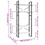 5-level gray engineered wood shelf 100x30x175 cm by vidaXL, Bookcases and shelves - Ref: Foro24-3082000, Price: 97,71 €, Disc...