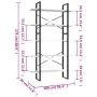 5-level gray engineered wood shelf 100x30x175 cm by vidaXL, Bookcases and shelves - Ref: Foro24-3082000, Price: 96,51 €, Disc...