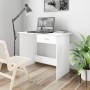 Weißer Sperrholzschreibtisch 100x50x76 cm von vidaXL, Schreibtische - Ref: Foro24-800549, Preis: 59,51 €, Rabatt: %