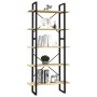 Estantería de 5 niveles madera maciza pino 80x30x175 cm by vidaXL, Bookcases and shelves - Ref: Foro24-3081993, Price: 118,71...