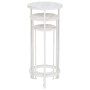 Set de soportes para plantas estilo vintage 3 uds metal blanco