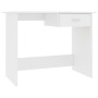 Weißer Sperrholzschreibtisch 100x50x76 cm von vidaXL, Schreibtische - Ref: Foro24-800549, Preis: 59,51 €, Rabatt: %