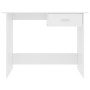 Weißer Sperrholzschreibtisch 100x50x76 cm von vidaXL, Schreibtische - Ref: Foro24-800549, Preis: 59,51 €, Rabatt: %