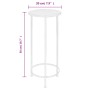 Set de soportes para plantas estilo vintage 3 uds metal blanco