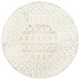 Mesa bistró estilo vintage metal redonda 40x70 cm blanca