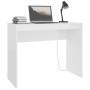 Schreibtisch aus glänzend weißem Sperrholz, 90 x 40 x 72 cm von vidaXL, Schreibtische - Ref: Foro24-800384, Preis: 48,69 €, R...