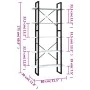 5-tier white pine wood shelf 80x30x175 cm by vidaXL, Bookcases and shelves - Ref: Foro24-3081994, Price: 119,56 €, Discount: %