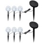 LED-Gartenlampen mit Ankern und Solarpanels 6 Stk von vidaXL, Außenbeleuchtung - Ref: Foro24-277121, Preis: 49,65 €, Rabatt: %