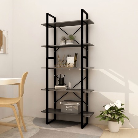 Regal aus grauem Kiefernholz mit 5 Ebenen, 80x30x175 cm. von vidaXL, Bücherregale und Regale - Ref: Foro24-3081995, Preis: 11...