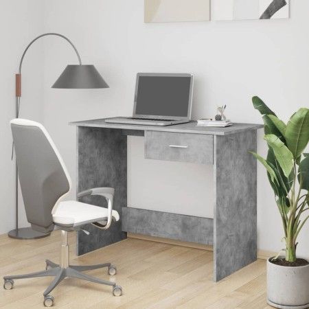 Concrete gray chipboard desk 100x50x76 cm by vidaXL, Desks - Ref: Foro24-800553, Price: 59,22 €, Discount: %