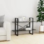 2-stöckiges Sperrholzregal grau 100x30x70 cm von vidaXL, Bücherregale und Regale - Ref: Foro24-806469, Preis: 35,34 €, Rabatt: %