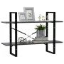 Estantería de 2 niveles madera contrachapada gris 100x30x70 cm de vidaXL, Librerías y estanterías - Ref: Foro24-806469, Preci...