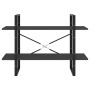 2-stöckiges Sperrholzregal grau 100x30x70 cm von vidaXL, Bücherregale und Regale - Ref: Foro24-806469, Preis: 35,34 €, Rabatt: %
