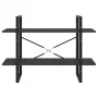 Estantería de 2 niveles madera contrachapada gris 100x30x70 cm de vidaXL, Librerías y estanterías - Ref: Foro24-806469, Preci...