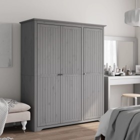 BODO wardrobe solid gray pine wood 151.5x52x176.5 cm by vidaXL, Wardrobes - Ref: Foro24-355064, Price: 401,04 €, Discount: %
