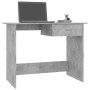 Concrete gray chipboard desk 100x50x76 cm by vidaXL, Desks - Ref: Foro24-800553, Price: 59,22 €, Discount: %