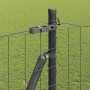 Reja con postes Gris 1.5 x 10 m Acero
