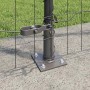 Reja con postes Gris 1.6 x 10 m Acero