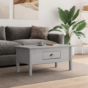 BODO solid pine wood coffee table in gray, 100x55x46 cm by vidaXL, Coffee table - Ref: Foro24-355070, Price: 77,17 €, Discoun...