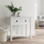 Mesa consola BODO madera maciza de pino blanco 90x34,5x73 cm de vidaXL, Mesas auxiliares - Ref: Foro24-355071, Precio: 104,46...
