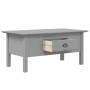 BODO solid pine wood coffee table in gray, 100x55x46 cm by vidaXL, Coffee table - Ref: Foro24-355070, Price: 78,14 €, Discoun...