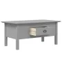 BODO solid pine wood coffee table in gray, 100x55x46 cm by vidaXL, Coffee table - Ref: Foro24-355070, Price: 77,17 €, Discoun...