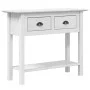 BODO console table solid white pine wood 90x34.5x73 cm by vidaXL, Side tables - Ref: Foro24-355071, Price: 102,43 €, Discount: %