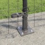 Reja con postes Gris 1 x 25 m Acero