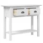 Mesa consola BODO madera maciza de pino blanco 90x34,5x73 cm de vidaXL, Mesas auxiliares - Ref: Foro24-355071, Precio: 104,56...