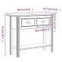 BODO console table solid white pine wood 90x34.5x73 cm by vidaXL, Side tables - Ref: Foro24-355071, Price: 102,43 €, Discount: %
